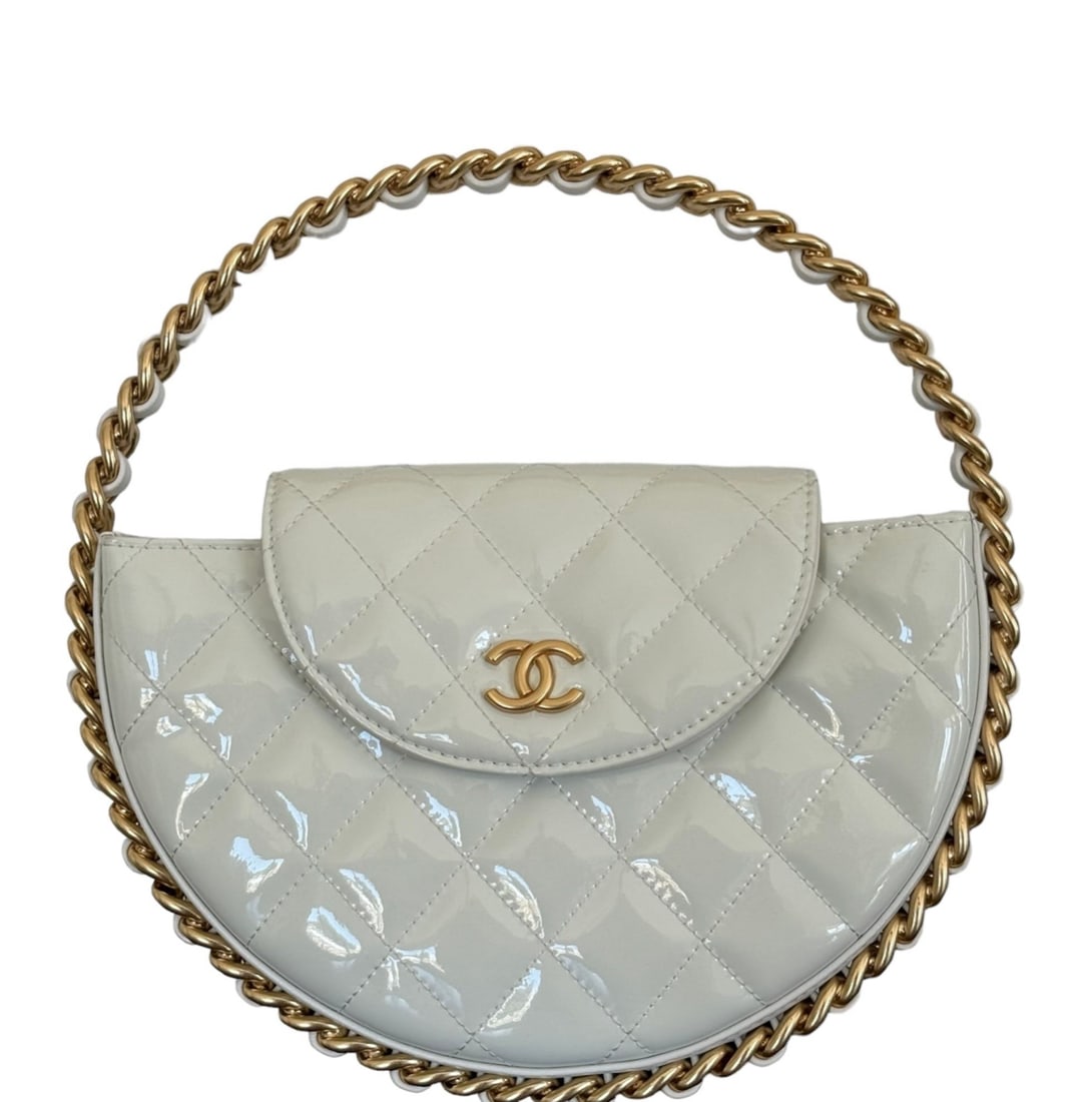Chanel Chain Around Hoop Bag Quilted (1 of 5)