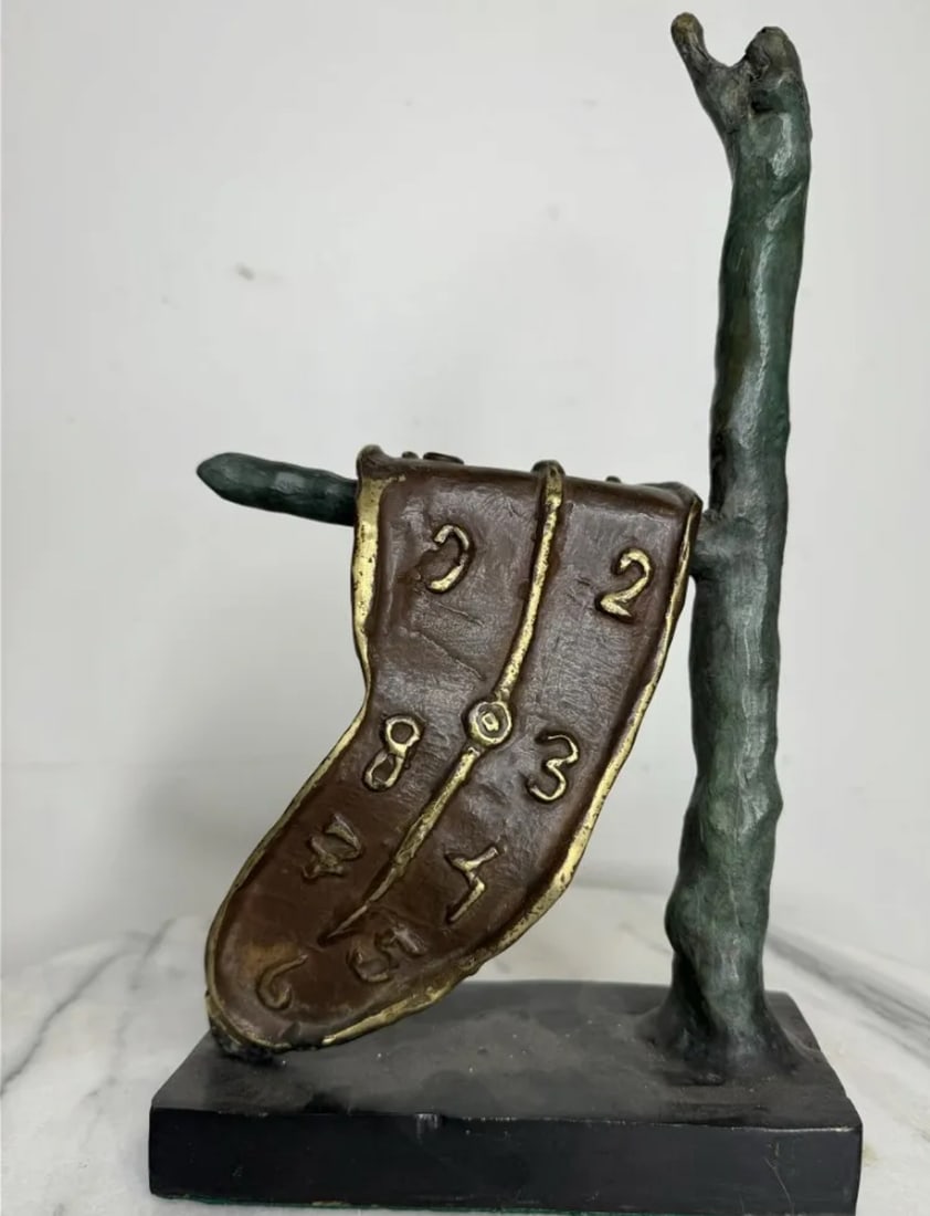 Salvador Dali Bronze Clock Sculpture (1 of 3)