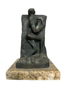 Henry Moore Modern Bronze Sculpture