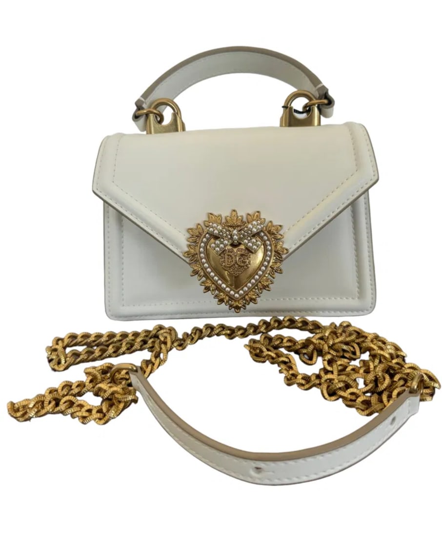 Dolce & Gabbana White Small Devotion Bag (1 of 4)