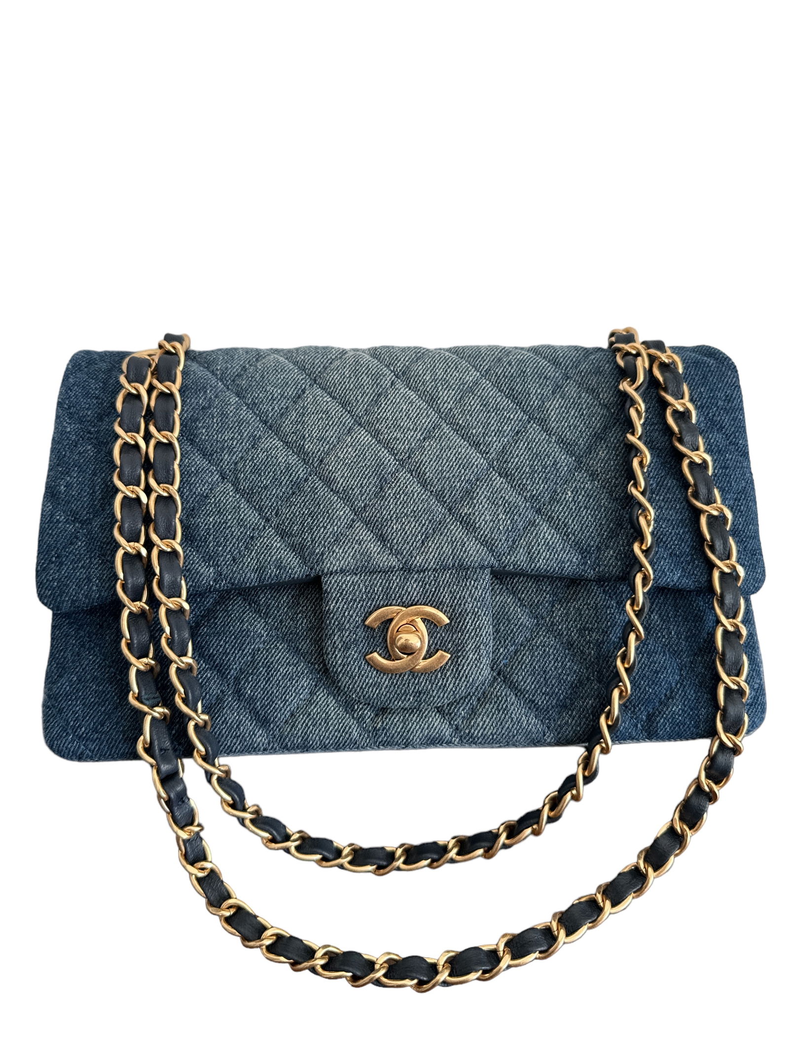 Chanel Classic Denim Top Handle Handbag (1 of 7)