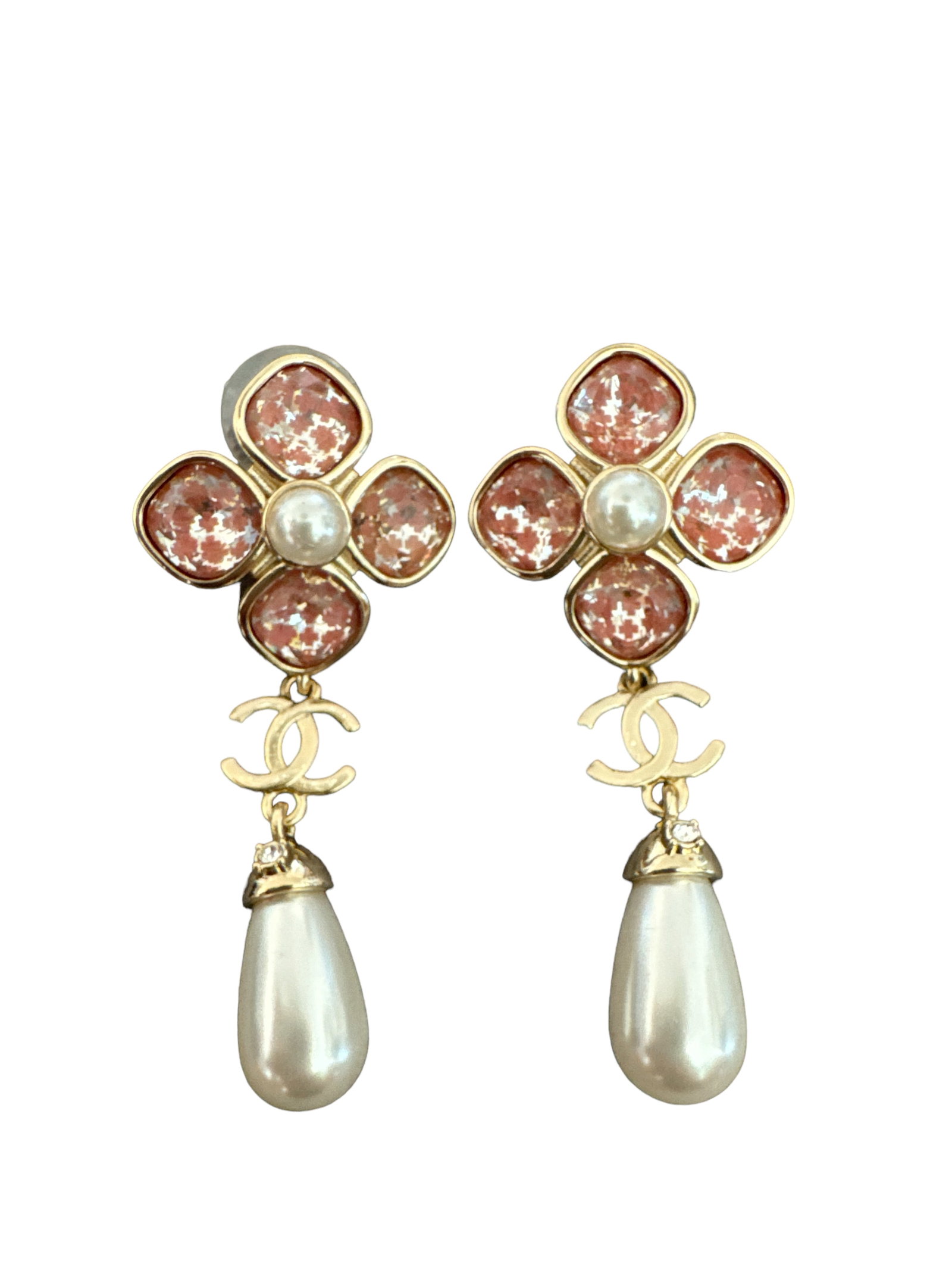 Chanel Flowers Earrings: Includes box