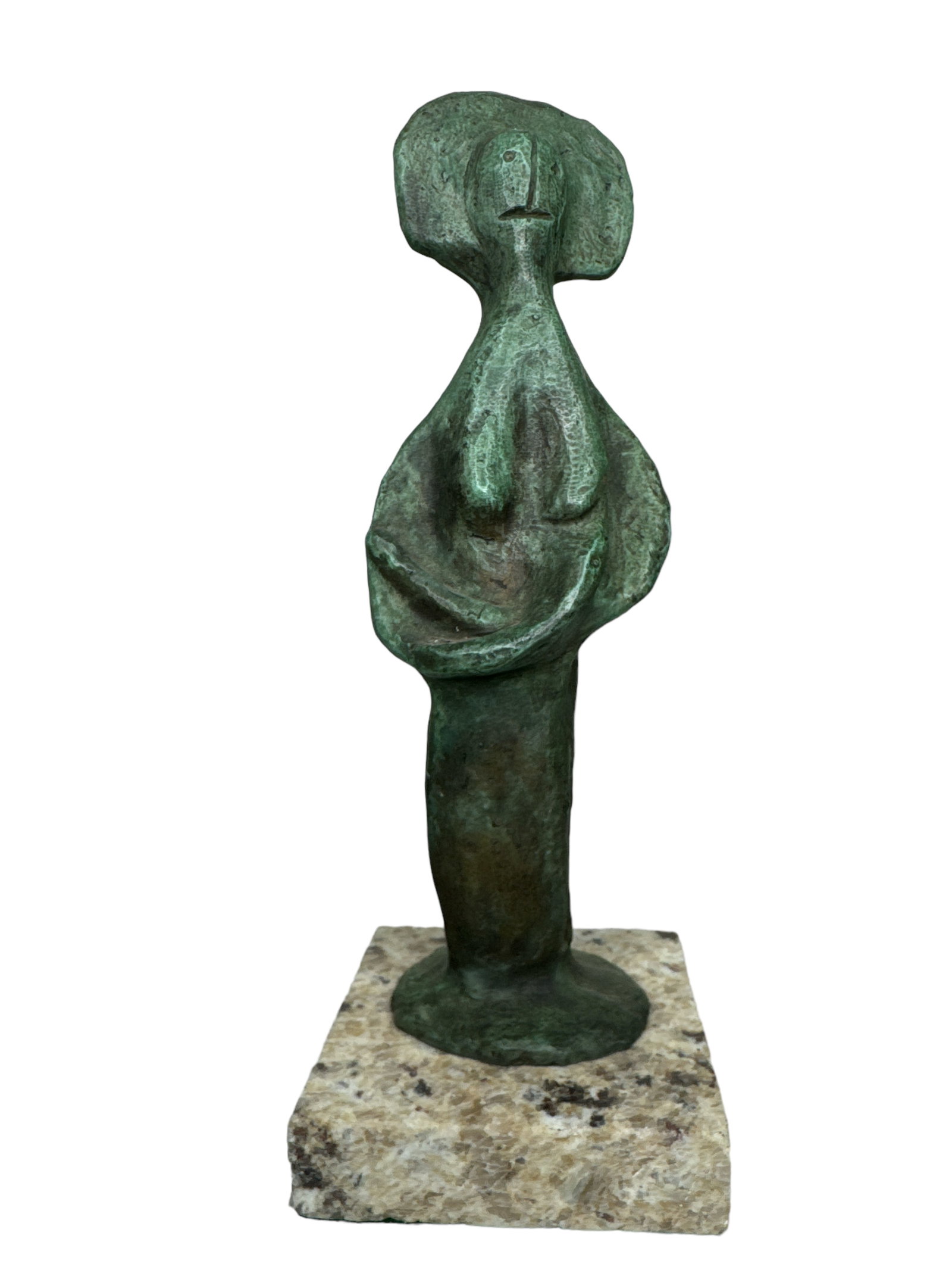 Picasso Modern Bronze Sculpture: Measurements: 11 in H x 4 in
