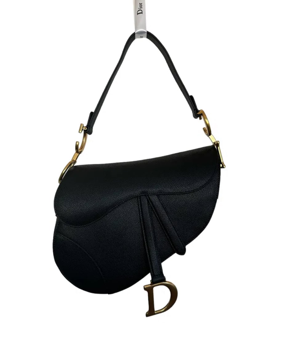 Christian Dior Saddle Bag Medium Grained Leather (1 of 5)