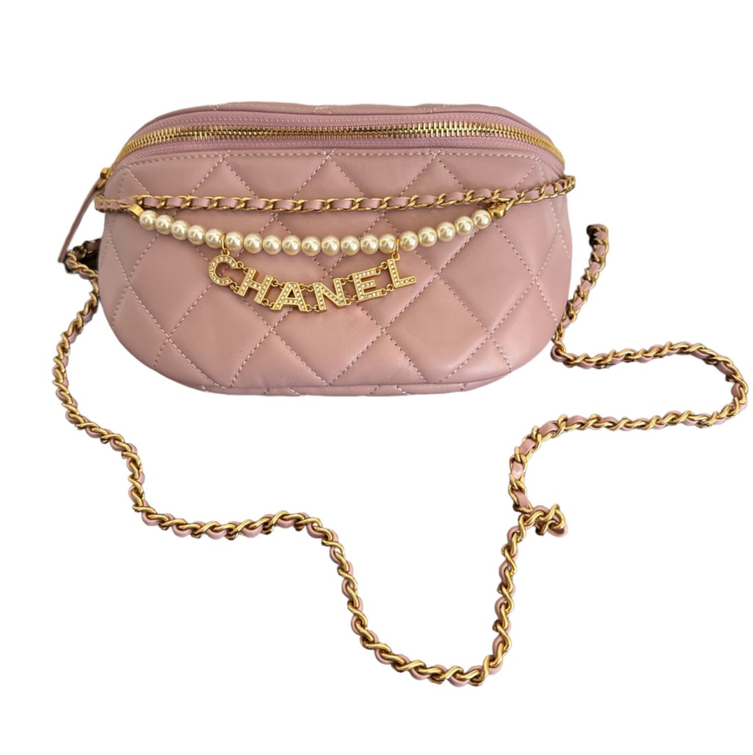 Chanel Pink Waist Bag (1 of 6)