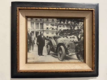 Old Photo Car Print