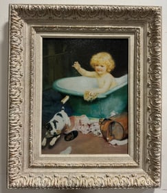 Bathtime on Canvas