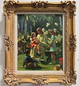 Jesus and Children  Canvas