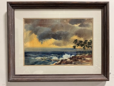 Hawai Landscape Ocean Scene Painting by Day Brackett