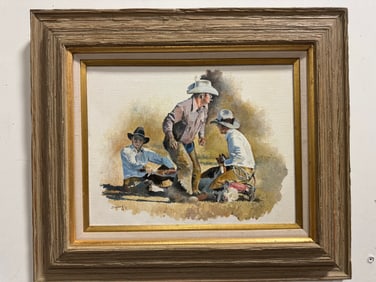 Western Cowboys Pol Painting by Tom Darrah