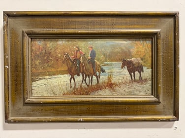 Western Cowboys Lithograph