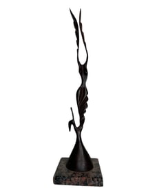 Archipenko Abstract Large Bronze Sculpture