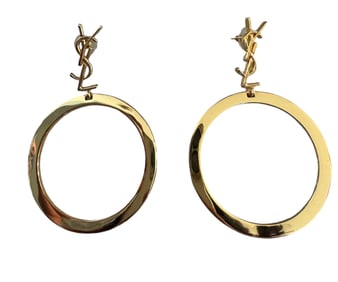 YSL Large Hoop Earrings