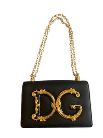 Girls Logo Leather Phone Crossbody Bag