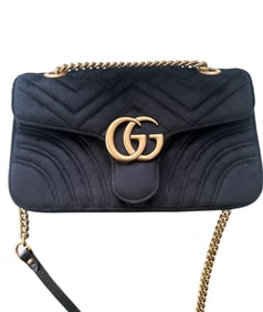 Gucci Marmont Flag Velvet Bag