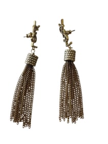 YSL  Metal Drop Earrings