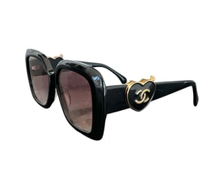 Chanel Heart Mirror Sunglasses