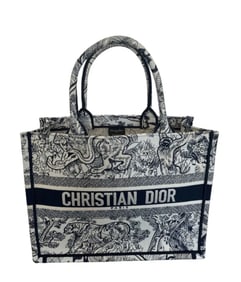 CHRISTIAN DIOR Medium Toile de Jouy Book Tote Handbag