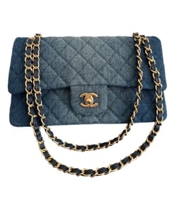 Chanel Classic Denim Top Handle Handbag