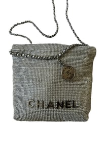 Chanel Silver Evening Bag
