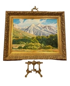 Huge Landscape Oil on Panel Signed by Wezwick