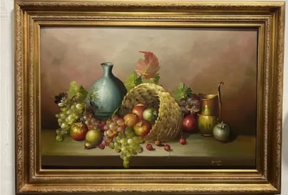 Kitchen Jard and Fruits Oil Painting by Darkry
