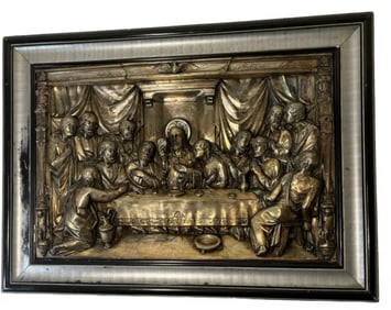 Bronze Relief The Last Super
