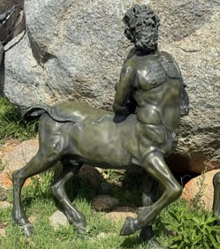 Life Size Bronze Furrietti Centauro Sculpture