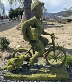 Life Size Bronze Sculpture Boy by Jim Davidson