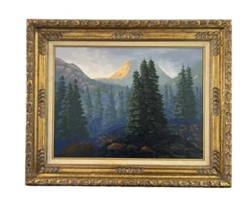 Landscape Oil Painting Unknown Artist