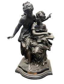 BRONZE GROUP "ROMANCE" - L.F. MOREAU
