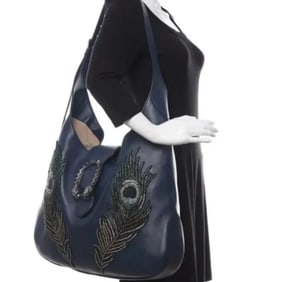 Extra Large Gucci Calfskin Sequin Embroidered