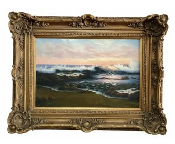 Large Ocean Scene Hand Oil Painting on Canvas