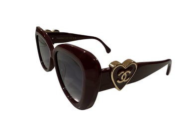 Chanel Heart Square Sunglasses