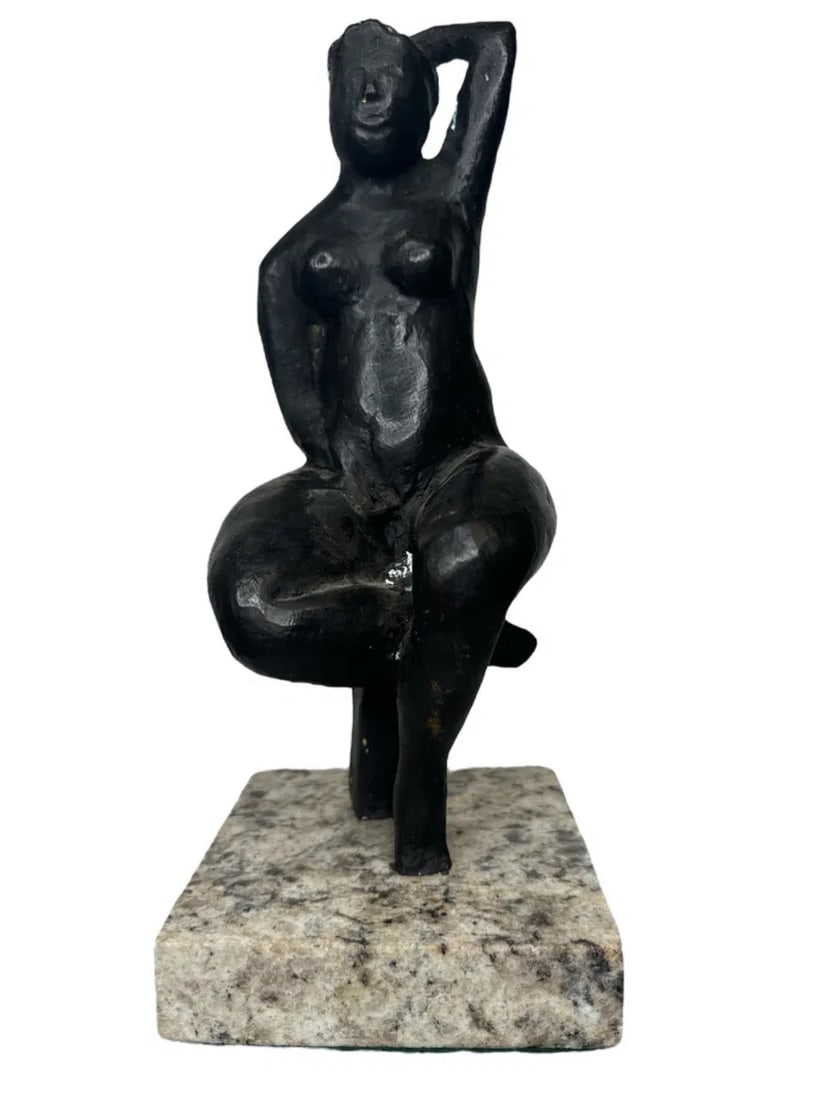 Unidentified Modern Bronze Sculpture (1 of 3)