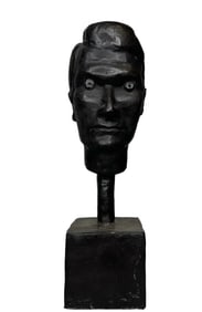 Bust Modern Bronze Sculpture