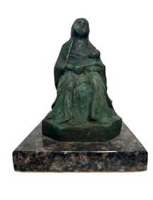 Santa Fe Mother and Child Bronze Sculpture