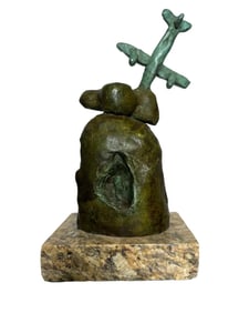 J. Miro Bronze Sculpture