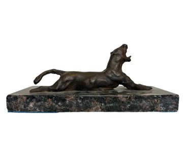 Tiger Modern Bronze Sculpture