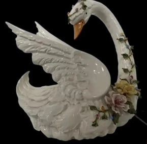Large Porcelain Swan
