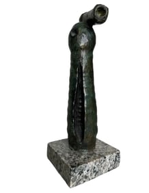 J. Miro Modern Bronze Sculpture