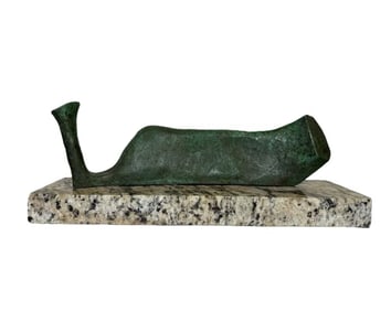Henry Moore Modern Bronze Sculpture