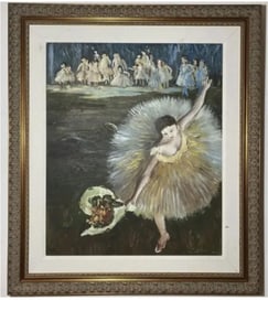 Ballet Dancer Oil Painting