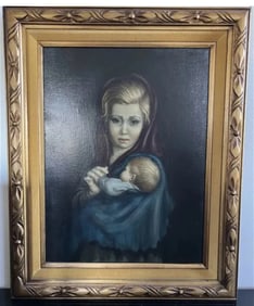 Mother and Child Oil on Canvas