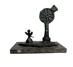 J. Miro Modern Bronze Sculpture