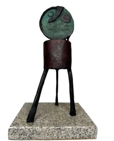 J. Miro Bronze Modern Sculpture