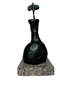 J. Miro Bronze Modern Sculpture