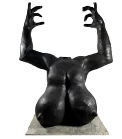 Large Limited Abstract Bronze Sculpture - Gaston Lachaise