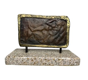 M. Hugue Modern Bronze Sculpture