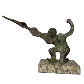 David Alfaro Siqueiros Modern Bronze Sculpture